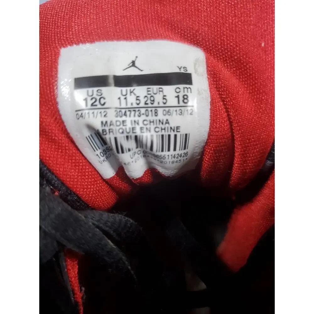 Nike Air Jordan 7 Retro GS Raptors 2012 Kids Size 12C Black Purple 304774-018